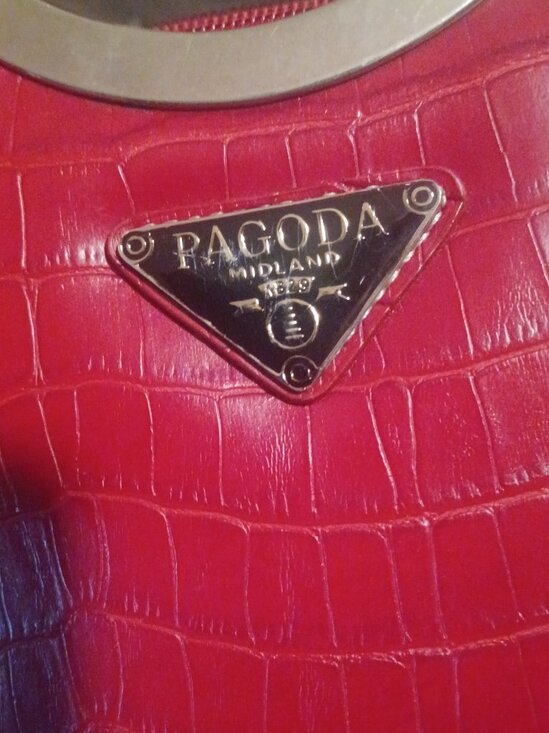 Vintage Pagoda women's handbag - Picture 2 of 5